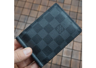 루이비통 105 다미에 블랙 머니클립 지갑