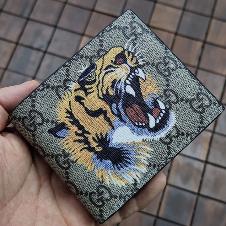 구찌 189 타이거 브라운 반지갑