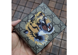 구찌 189 타이거 브라운 반지갑