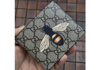 구찌 116 꿀벌 브라운 반지갑