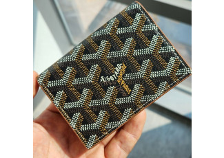 고야드 8 카드 명함 지갑 브라운투톤