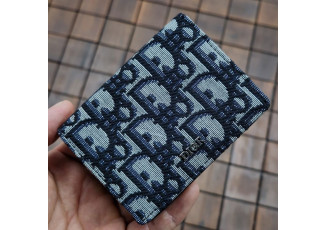 디올 212 오블리크 카드 명함 지갑 그레이