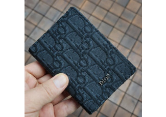 디올 213 자카드 블랙 오거나이저 카드지갑