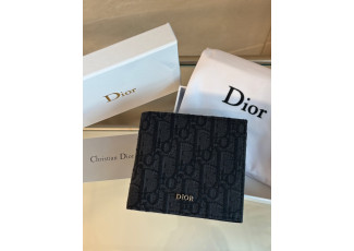 디올 블랙 오블리크 반지갑