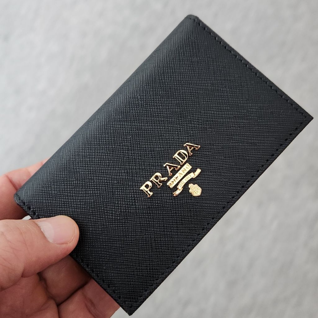 프라다 364 사피아노 카드 명함 금장 지갑