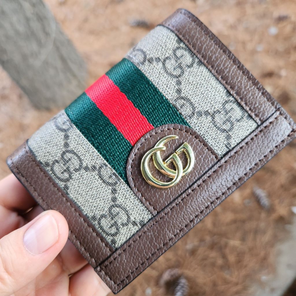 구찌 284 GG 오디피아 중지갑 브라운