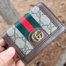 구찌 284 GG 오디피아 중지갑 브라운