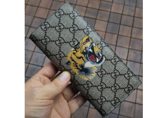 구찌 357 타이거 장지갑 브라운