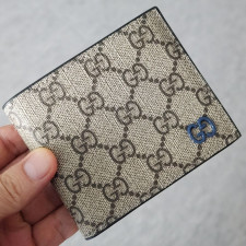 구찌 193 GG 디테일 블루 반지갑