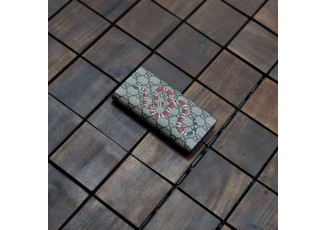 구찌 344 스네이크 장지갑 브라운