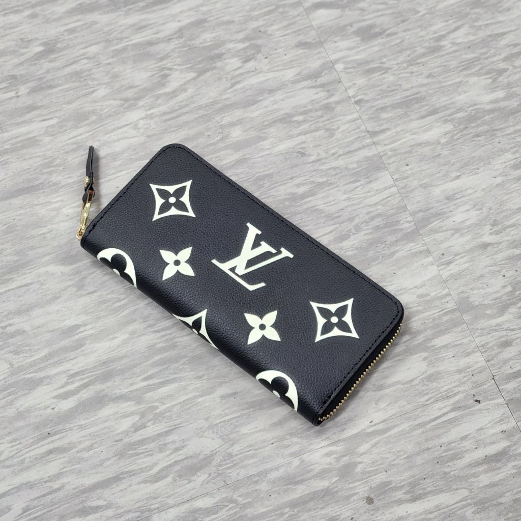 루이비통 332 클레망스 지퍼돌이 지퍼 장지갑 블랙