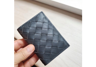 보테가베네타 176 인트레치아토 카드지갑 다크네이비