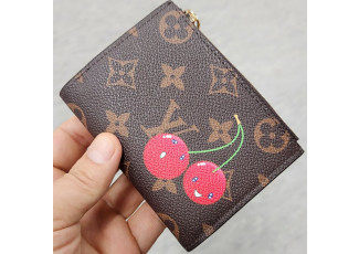 루이비통 17 체리 리사 월릿 반지갑