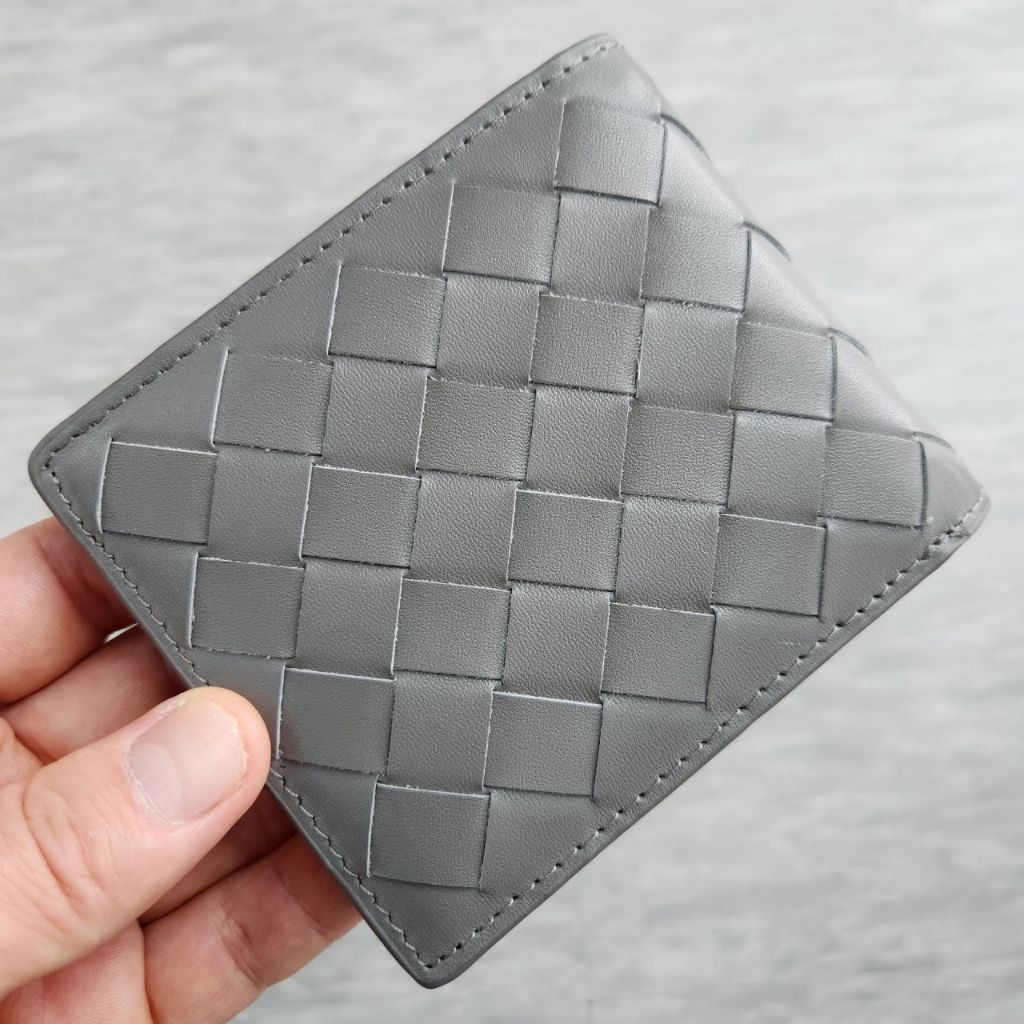 보테가베네타 121 인트레치아토 반지갑 그레이