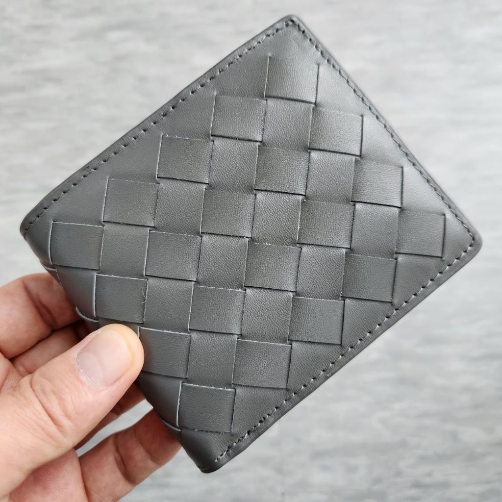 보테가베네타 121 인트레치아토 반지갑 그레이