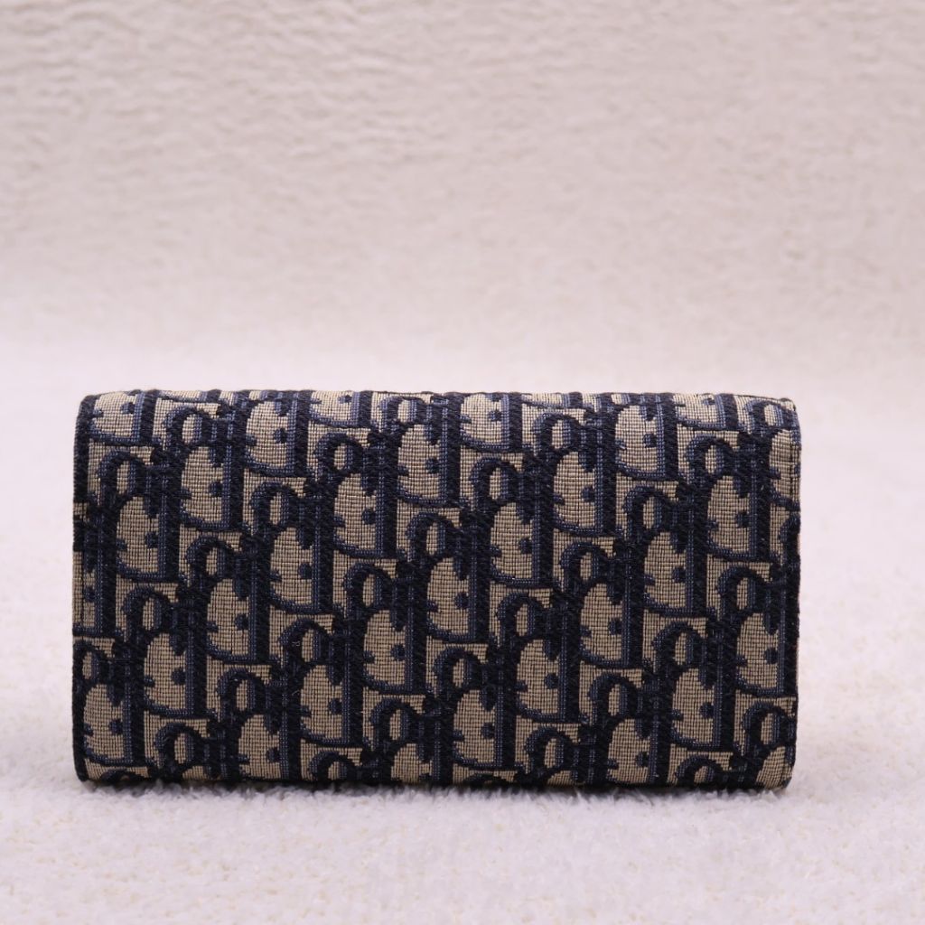 디올 오블리크 플랩 장지갑