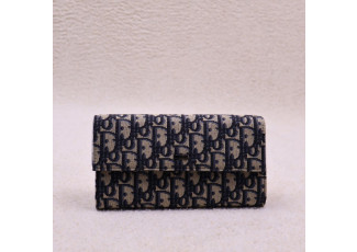 디올 오블리크 플랩 장지갑