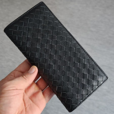 보테가베네타 267 인트레치아토 장지갑 블랙