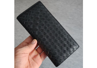 보테가베네타 267 인트레치아토 장지갑 블랙