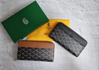 고야드 마티뇽 지퍼돌이 지퍼 장지갑