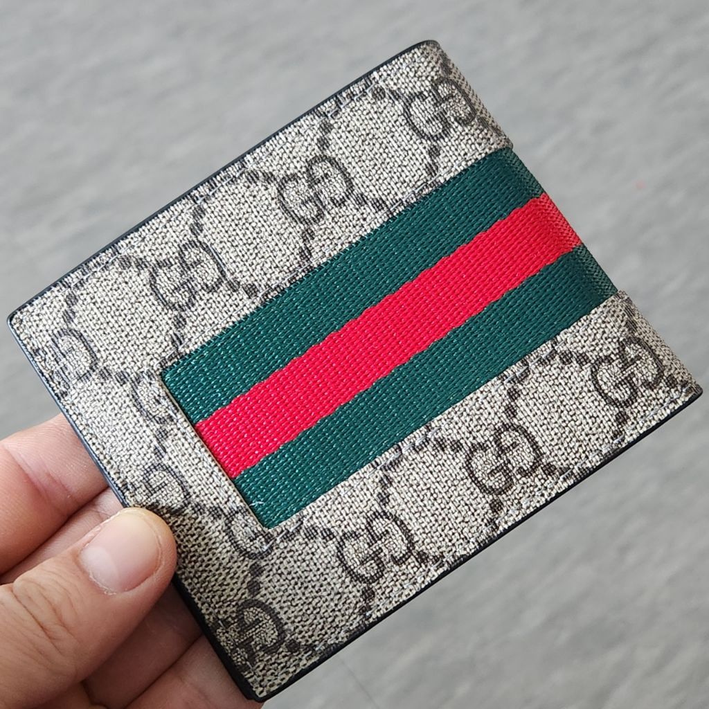 구찌 343 GG 시그너쳐 반지갑 베이지