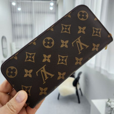 루이비통 292 모노그램 클레망스 지퍼돌이 지퍼 장지갑 노랑