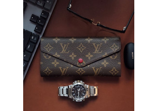 루이비통 266 조세핀 월릿 장지갑 와인