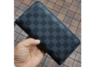 루이비통 91 다미에 지퍼돌이 지퍼 장지갑