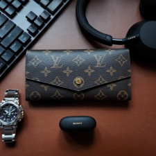 루이비통 73 사라 월릿 장지갑 핑크