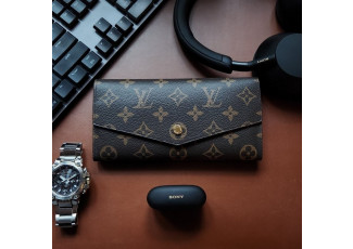 루이비통 73 사라 월릿 장지갑 핑크