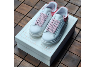 알렉산더 맥퀸 65 오버솔 스니커즈 화이트 핑크 (신발)