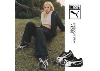 푸마 RP01 여성 블랙핑크 로제 스피드캣 발레 한정판 스니커즈 블랙 (신발)