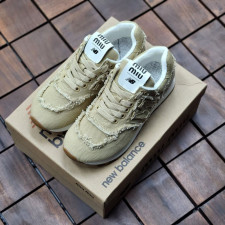 미우미우 X 뉴발란스 574 콜라보 데님 스니커즈 (신발)