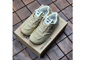 미우미우 X 뉴발란스 574 콜라보 데님 스니커즈 (신발)