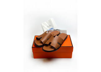 에르메스 이즈미르 브라운 슬리퍼 (신발)