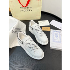 알렉산더 맥퀸 오버 사이즈 레이스업 화이트탭 스니커즈 (신발)