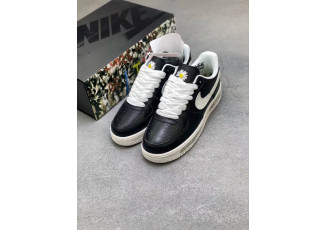 나이키 X 피스마이너스원 콜라보 NK07 에어포스 1 로우 블랙 스니커즈 (신발)