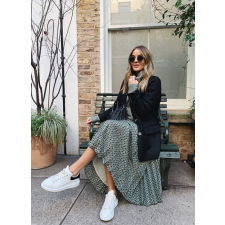 알렉산더 맥퀸 LEX01 오버 사이즈 화이트 블랙 스니커즈 (신발)