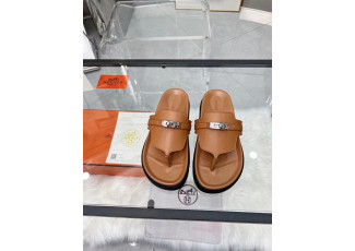 에르메스 엠파이어 브라운 슬리퍼 (신발)