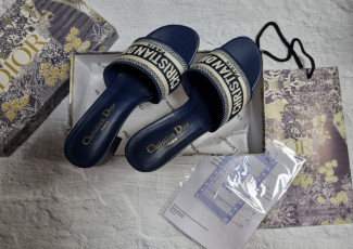 디올 디웨이 뮬 힐 네이비 (신발)