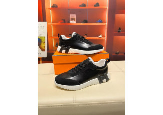 에르메스 바운싱 올블랙 가죽 스니커즈 (신발)