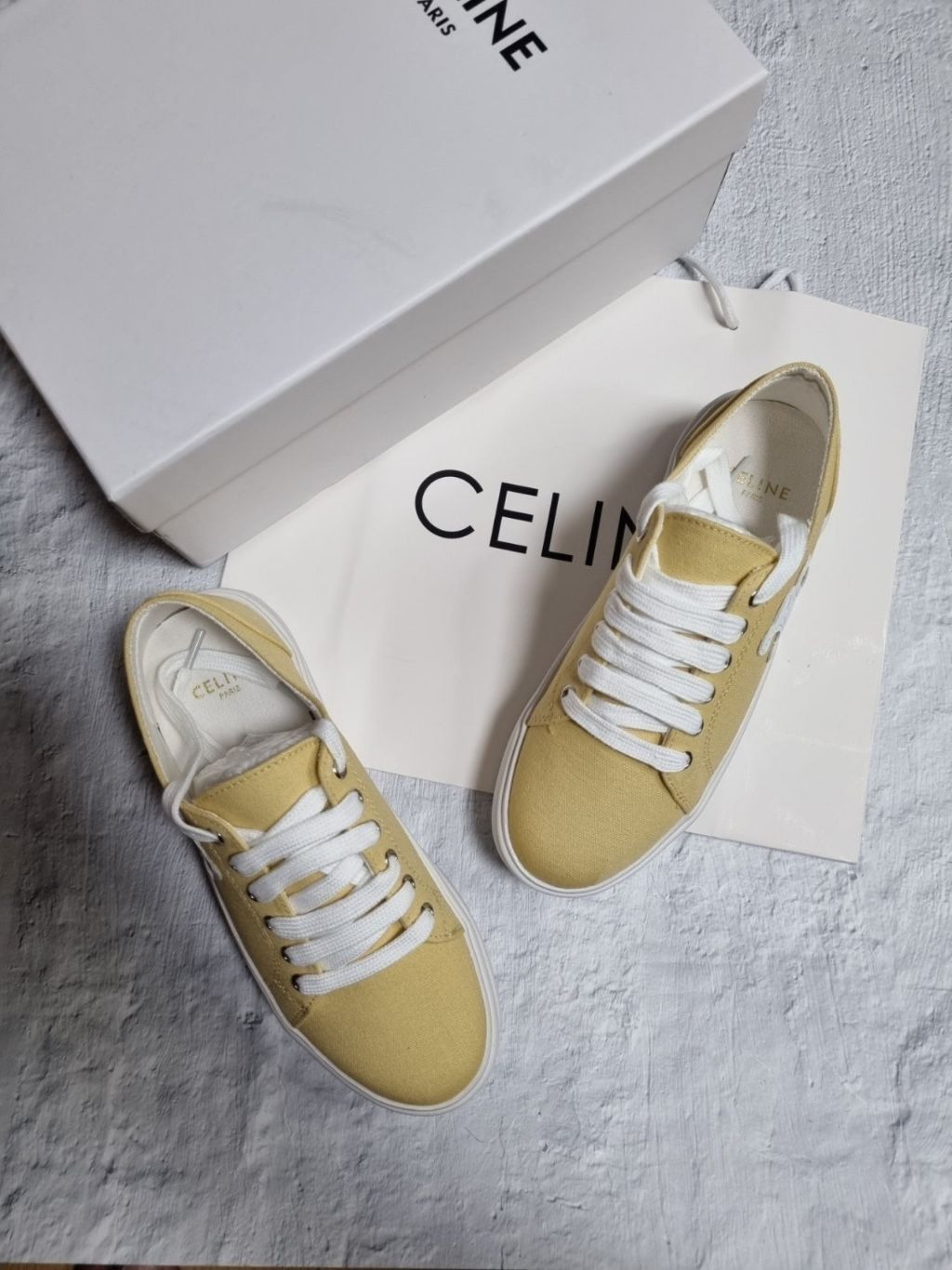 셀린느 제인로우 스니커즈 옐로우 (신발)