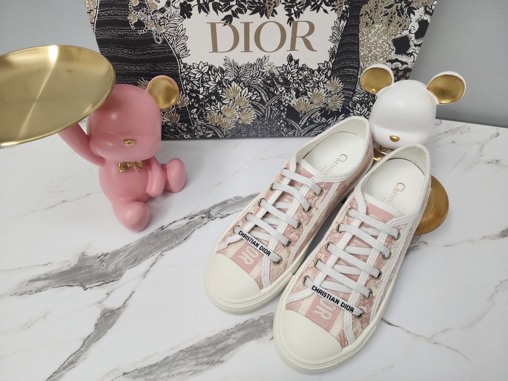 디올 여성 트왈드주이 핑크 스니커즈 (신발)