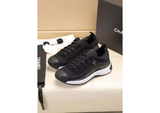 샤넬 믹스드파이버 블랙 스니커즈 (신발)