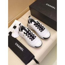 샤넬 믹스드파이버 화이트 스니커즈 (신발)
