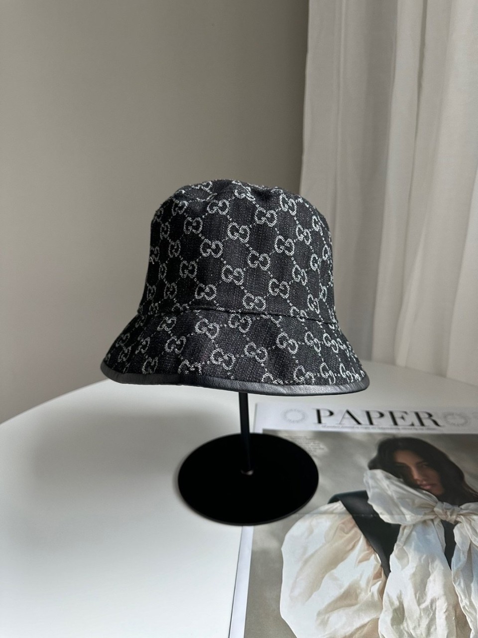 구찌 데님 버킷햇 (모자)