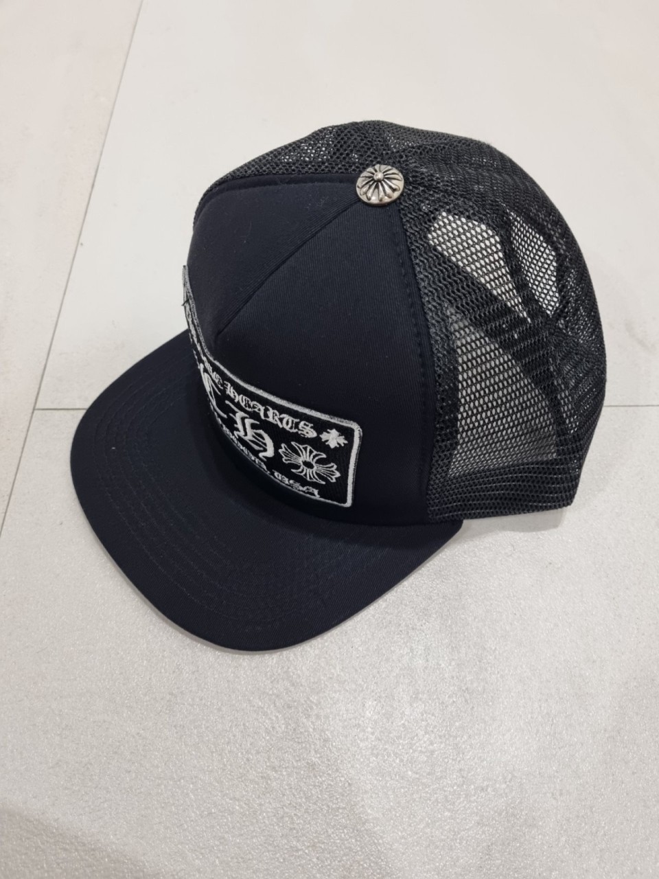 크롬하츠 매쉬 블랙 볼캡 (모자)