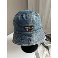 프라다 데님 버킷햇 (모자)