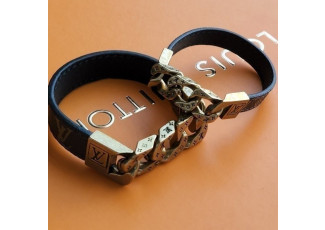 루이비통 리베르소 모노 체인 팔찌 금장