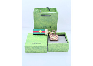 구찌 GO01 GG 핸드백 키링 참 키홀더